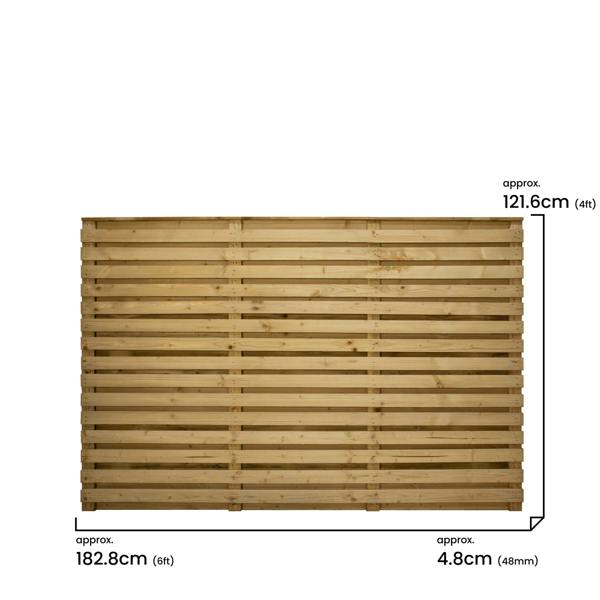 3 pack fence panel premier roma double  [w.6ft x h.4ft] 1