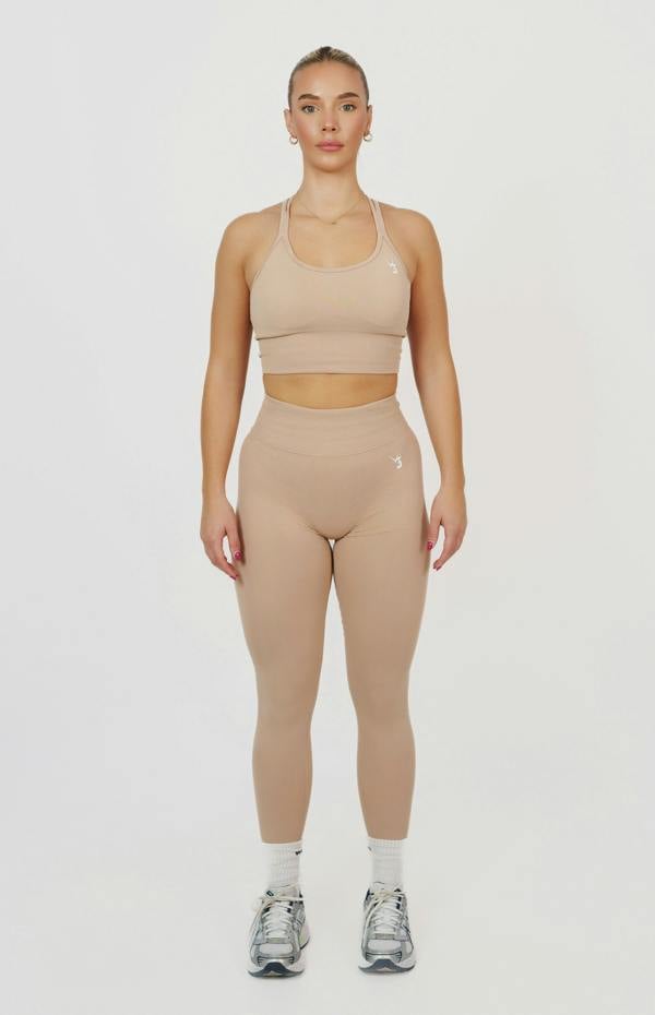 V3 Apparel Form Seamless Scrunch Leggings & Sports Bra Set - Dusty Pink