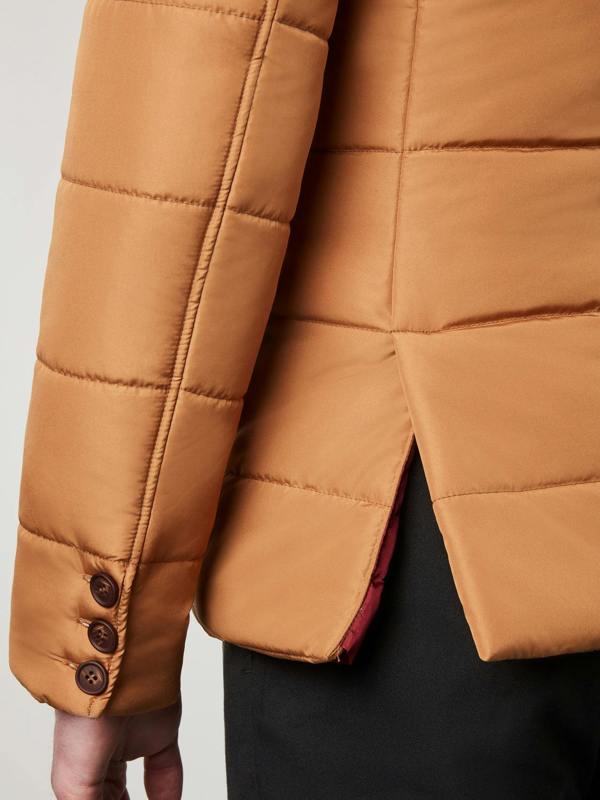 Serran London Puffer Suit Jacket - Mandarin
