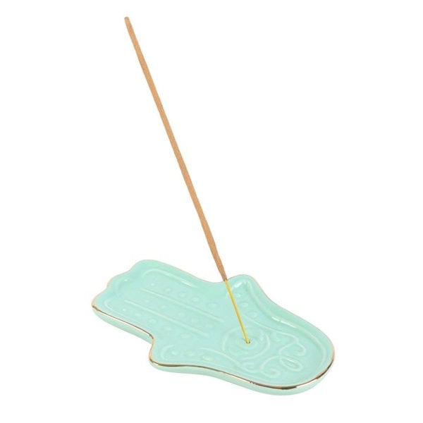 Serano Blue Hamsa Hand Incense Stick Holder