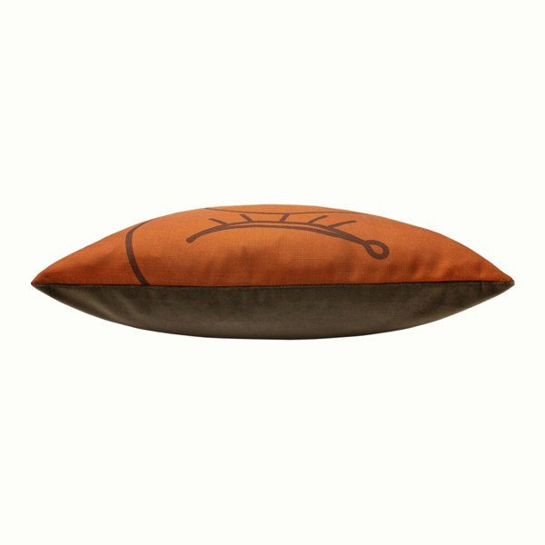 Furn Karma Abstract Cushion Cover - Orange/Brown