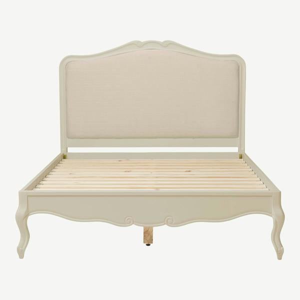 Statement Furniture Juliette Cream Bed Frame French Style with Upholstered Headboard 4ft6 5ft 6ft