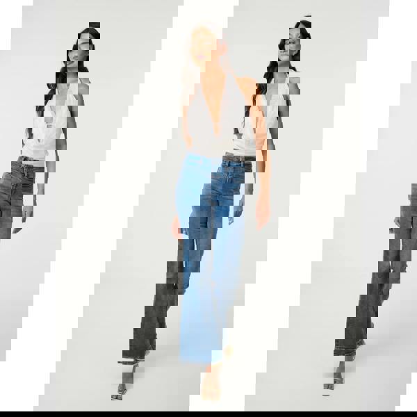 Pink Vanilla Lace Cowl Bustier Bra Cup Bodysuit