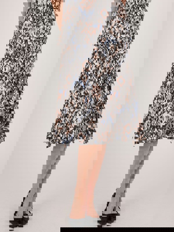 TIGI-Wear Tribal Ikat 6 Panel Skirt - Short