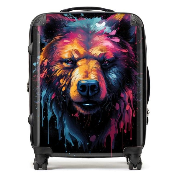 Warren Reed Splashart Bear Face Suitcase