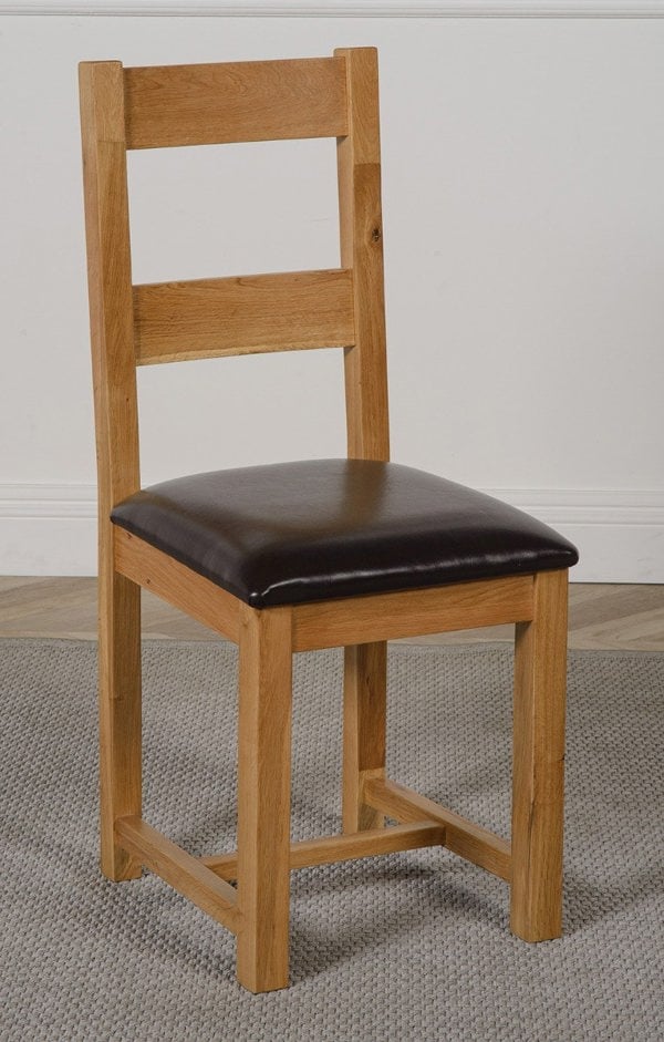 That's Furniture Oslo 90 x 90cm Small Square Oak Dining Set with 4 Lincoln Oak Chairs