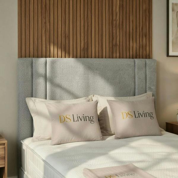 Velora Stone Upholstered Divan Single Bed