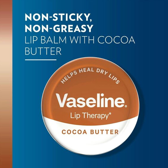 Vaseline Lip Therapy Cocoa Butter Moisturising Lip Balm 12 x 20g