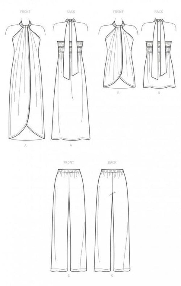 New Look Sewing Pattern 6736, Tops, Trousers for Women, 6-8-10-12-14-16-18 - Easy