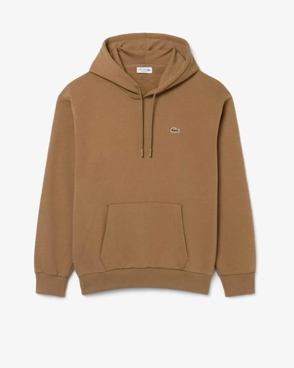 Lacoste Fleece Mens Classic Fit Hoodie - Cookie SIX | CHO | Designer Mens Hoodies