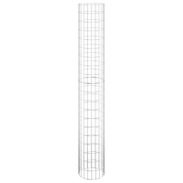 Berkfield Circular Gabion Pole Galvanised Steel �_�”�_30x200 cm