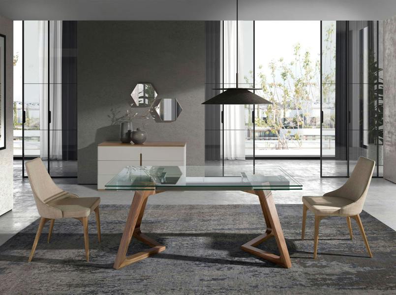Angel Cerdá Hexagonal Walnut Wall Mirror 3039