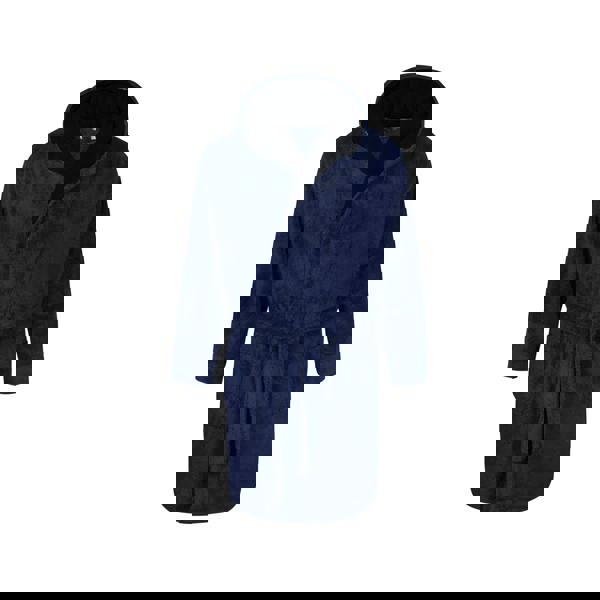 Duke Mens D555 Newquay Hooded Kingsize Dressing Gown - Navy - 