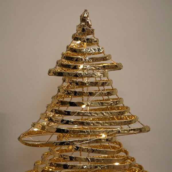 Samuel Alexander 39cm Gold Light Up Christmas Tree with 30 Warm White LEDs