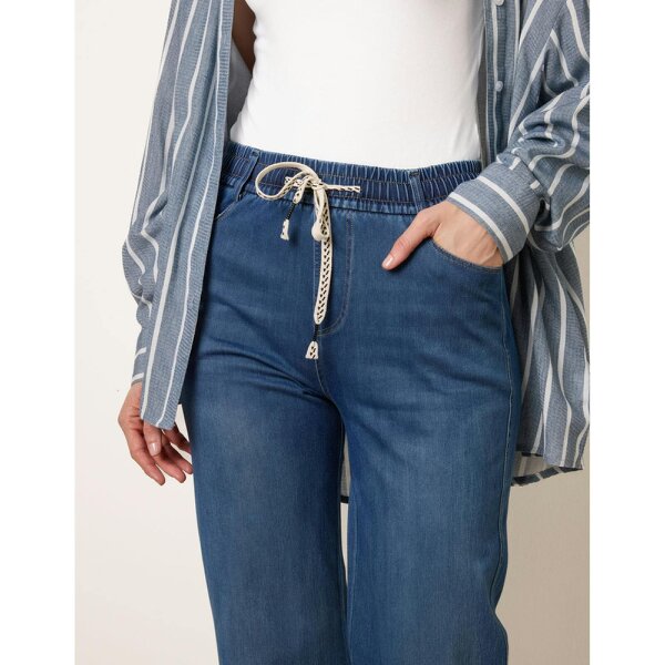 Blue Vanilla Elasticated Waist Jeans