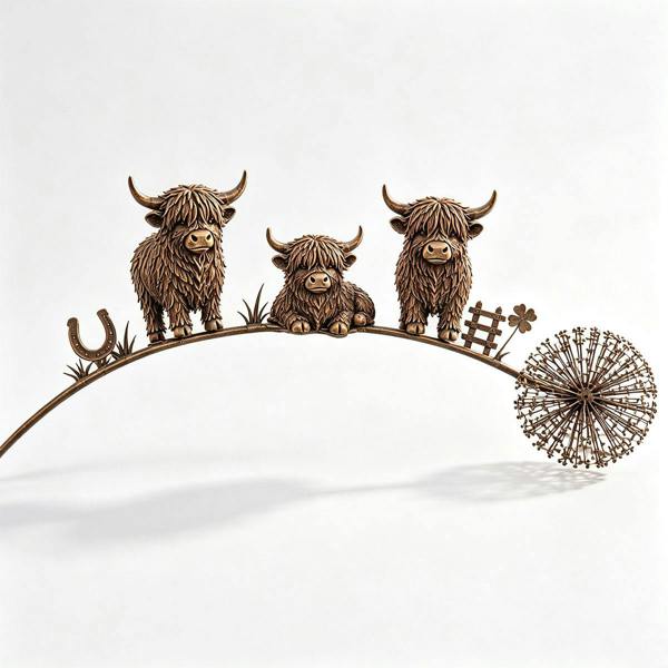 Leaper Metal Wrought-Iron Floral Ornaments