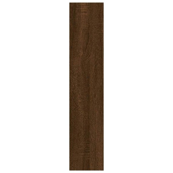 Berkfield Wall Shelf Brown Oak 90x16x78 cm Engineered Wood