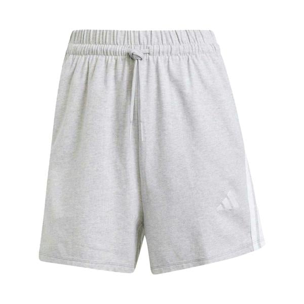 Adidas Womens/Ladies Essentials 3 Stripes Shorts - Grey - 