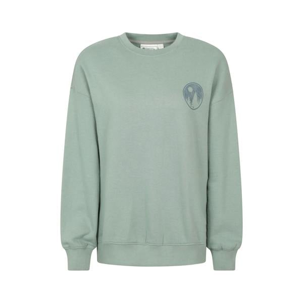 Mountain Warehouse Womens/Ladies Text Relaxed Fit Jumper - Pale Green