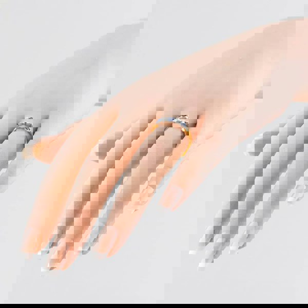 T. H. Baker 18ct Yellow Gold 0.40ct Brilliant Cut Sapphire & 0.20ct Diamond Five Stone Ring 23680