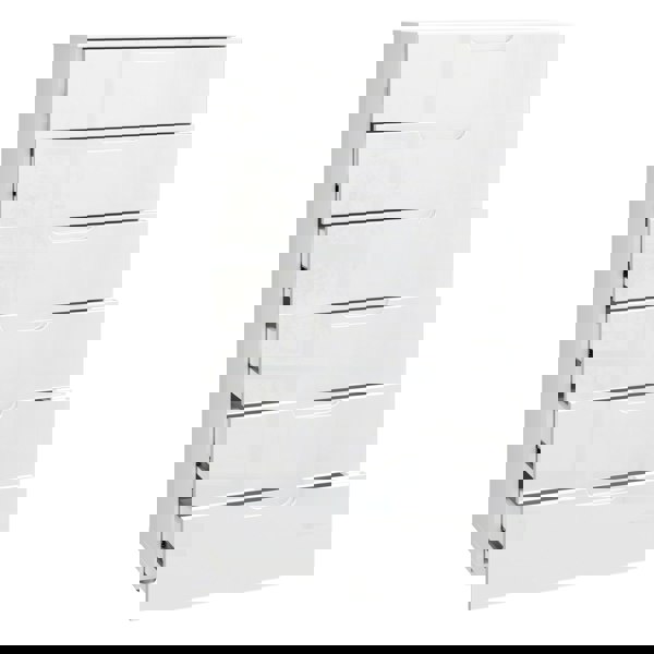 Furniture To Go Sienna Chest of 6 Drawers in White/White High Gloss