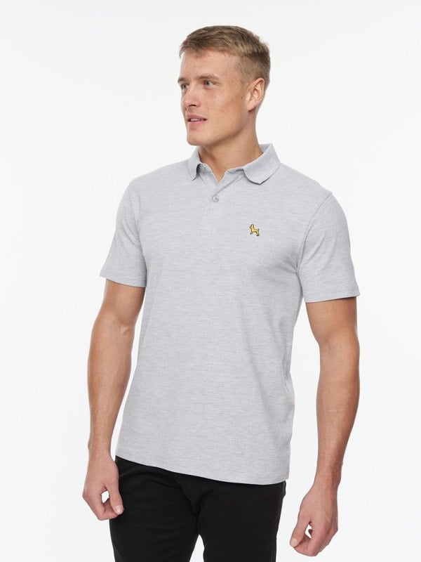 Bewley & Ritch Barden Polo Grey Marl