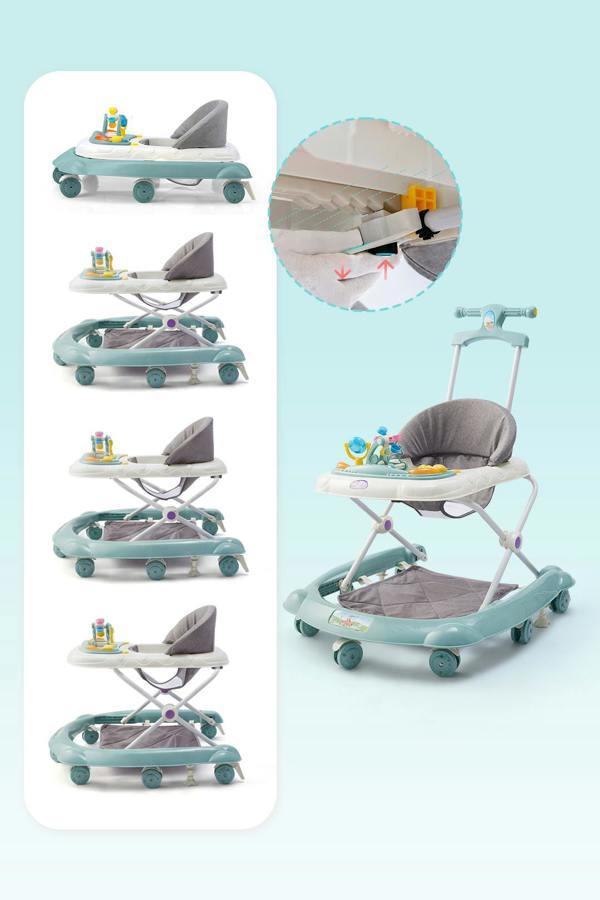 Living and Home Foldable & Adjustable Baby Walker