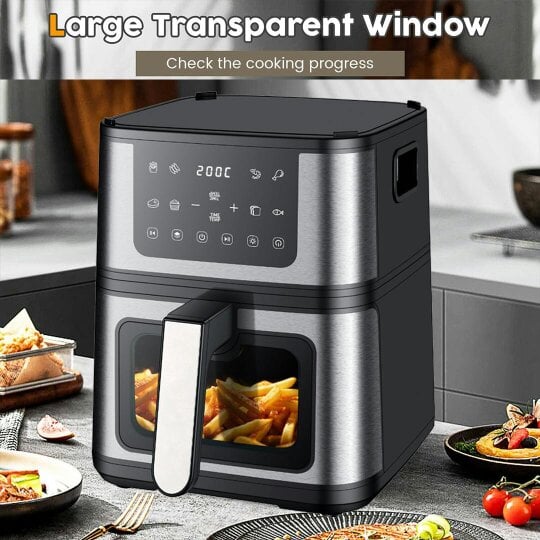 Havendro LCD Digital Air Fryer Pan-fried Steak Low Fat Oil free Oven Frying Kitchen Cook