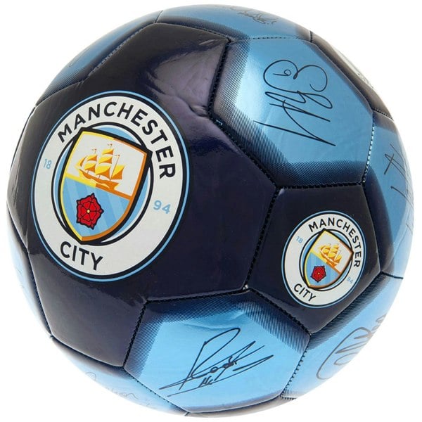 Manchester City FC Signature Football - Navy/Blue