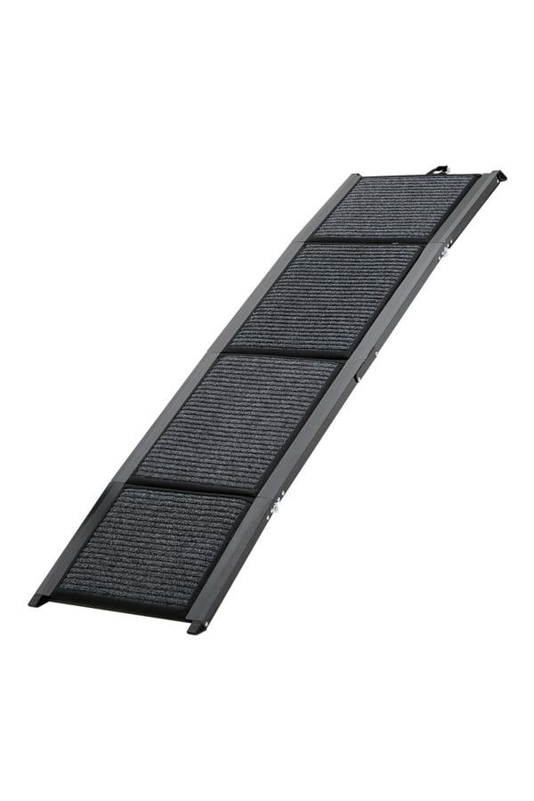 Living and Home 170x44cm Outdoor Foldable Metal Dog Ramp Non-slip Step Pet Ladder for Car