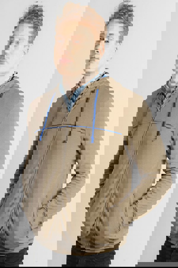 ENORSIA Heavy Jersey Zip Through Hoodie