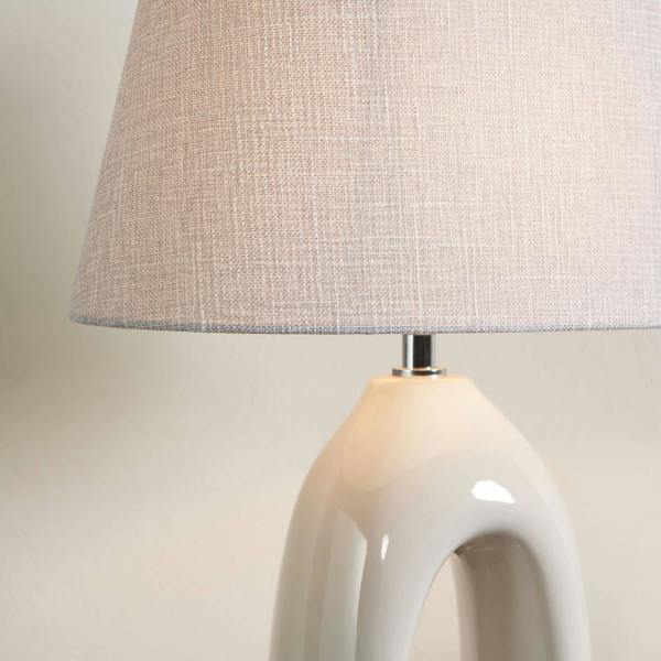 Pagazzi Lighting Aoife Cream Ceramic Table Lamp
