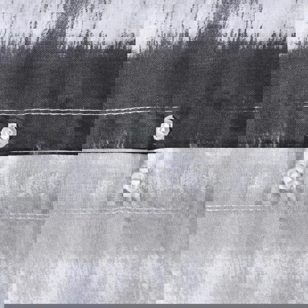 Smart Living Reversible Polycotton Tiedye Tassel Trim Duvet Cover and Pillowcase Set - Mono