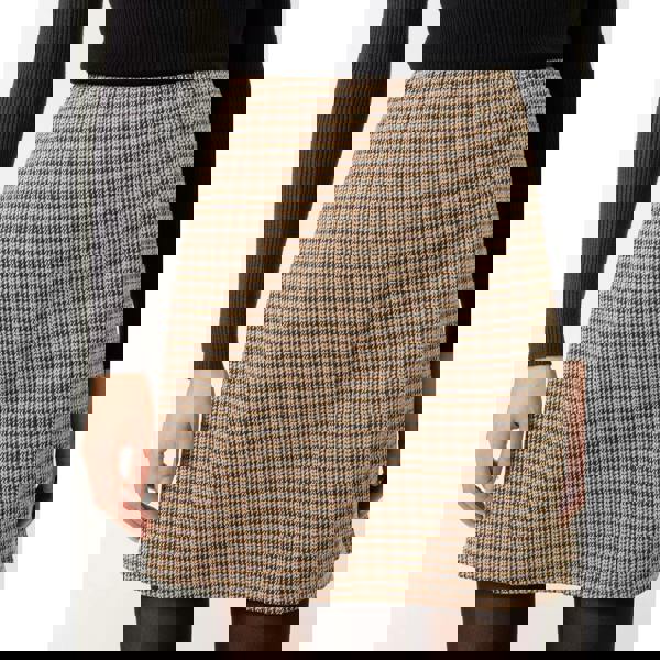 Blue Vanilla Check Mini Skirt