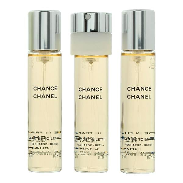 Chanel Chance Twist & Spray Refill Eau de Toilette 3 x 20ml Spray For Her