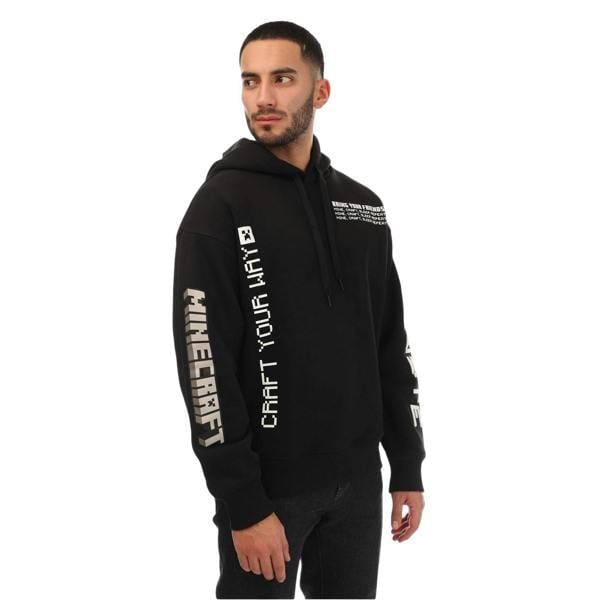 Lacoste Mens Minecraft Loose Hoodie - Black - 