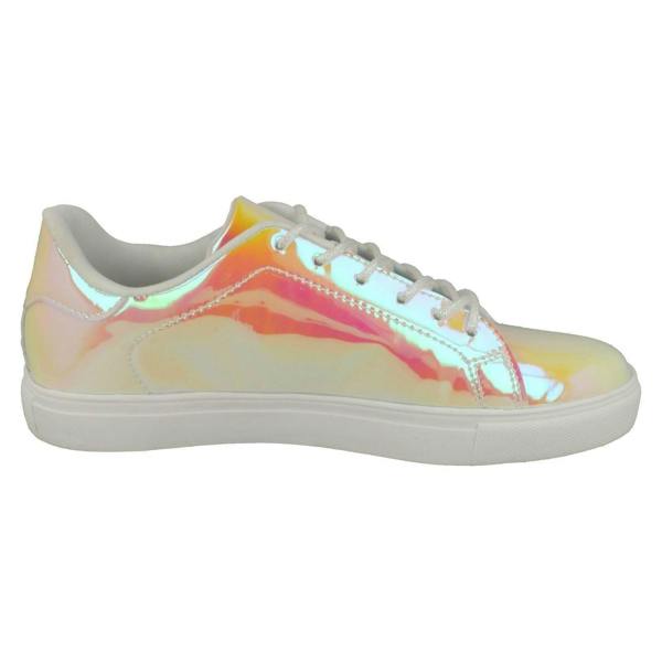 Spot On Ladies Spot On Casual Hologram Pumps