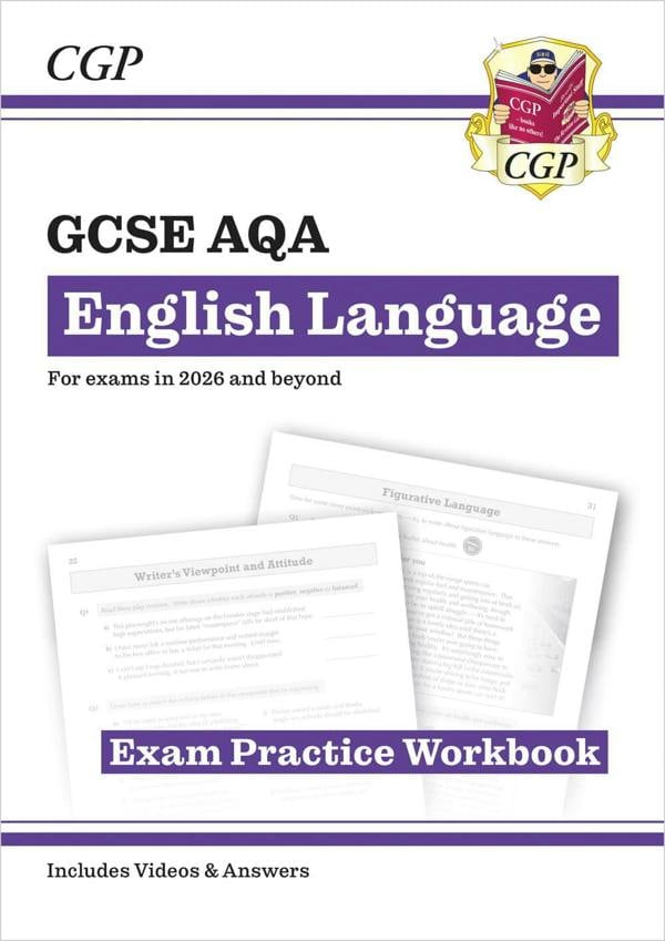 CGP GCSE English Language AQA Revision Bundle – Revision Guide, Workbook & 10-Minute Tests