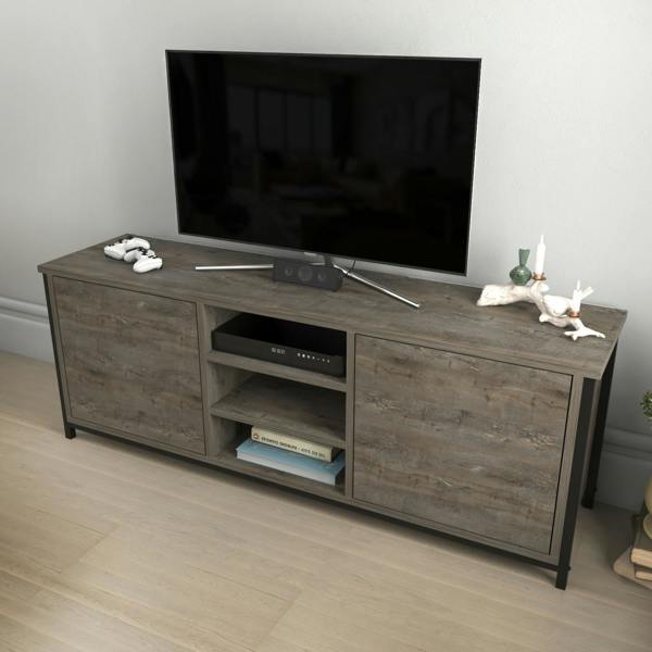 Decorotika Otis Modern Tv Stand TV Cabinet for TV's up to 63"