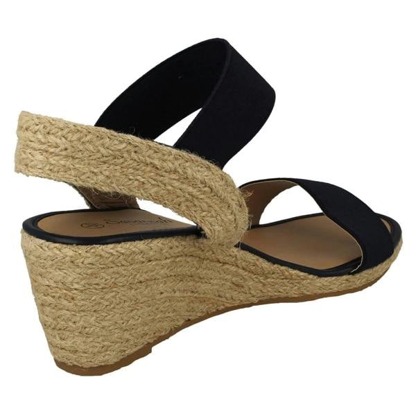 Savannah Womens Savannah Slip On Wedge Heeled Sandal F2297