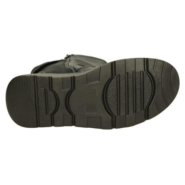 Spot On Ladies Spot On Buckle Detail Wide Fit Mid-Calf Boots F4452