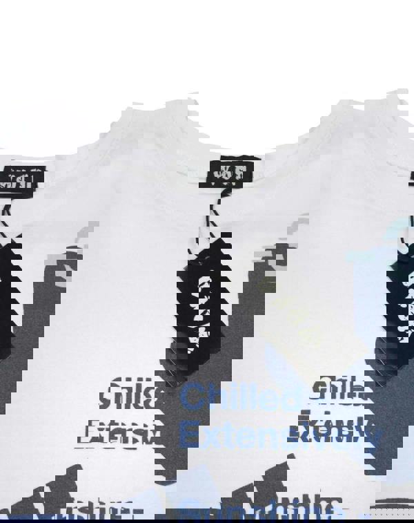 Hed Kandi Womens White Holiday Ready Graphic Short Sleeved T-Shirt