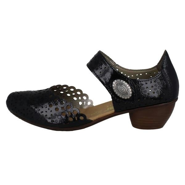 Rieker Ladies Rieker Punched Detailed Summer Shoes 43753