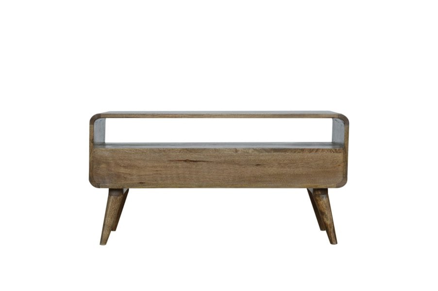 Artisan Furniture Curved Grey Washed Media Unit