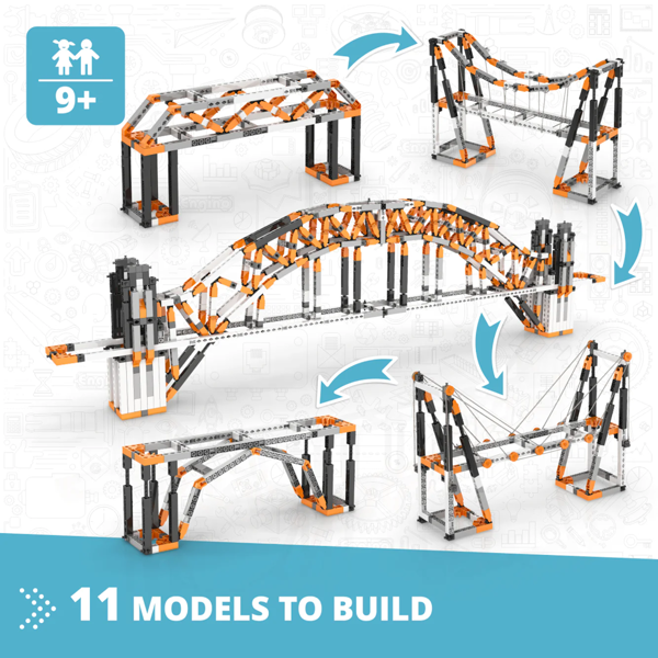 Engino STEM Architecture Set: Eiffel Tower and Sydney Harbour Bridge