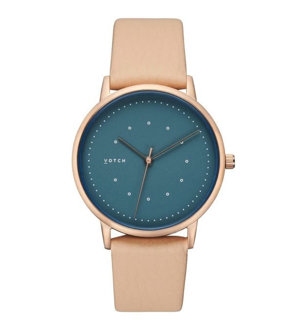 Votch Rose gold & Sepia with Blue Watch | Lyka