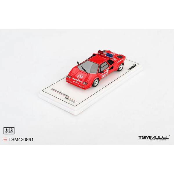 MCSlots Lamborghini Countach 1983 Grand Prix Monaco Pace Car 1:43 Scale TSM430861