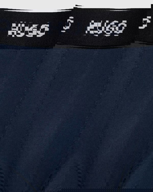 HUGO Triple Pack Mens Trunks - Navy 410