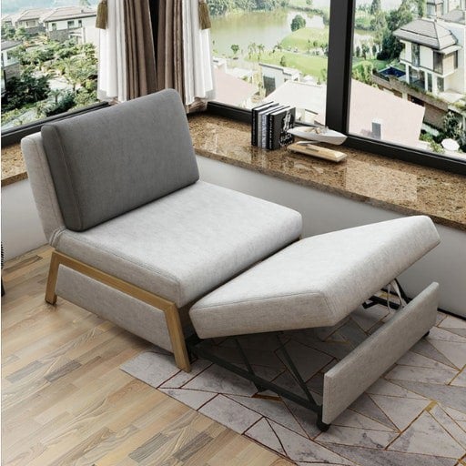 Nora Sofa Bed, Single Bed-Weilai Concept-Grey-94cm-Rit Concept