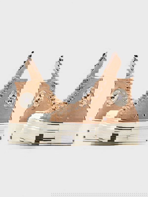 Converse x Rick Owens DRKSHDW DBL DRKSTAR Chuck 70 High Washed Canvas Brown